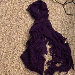 purple scarf